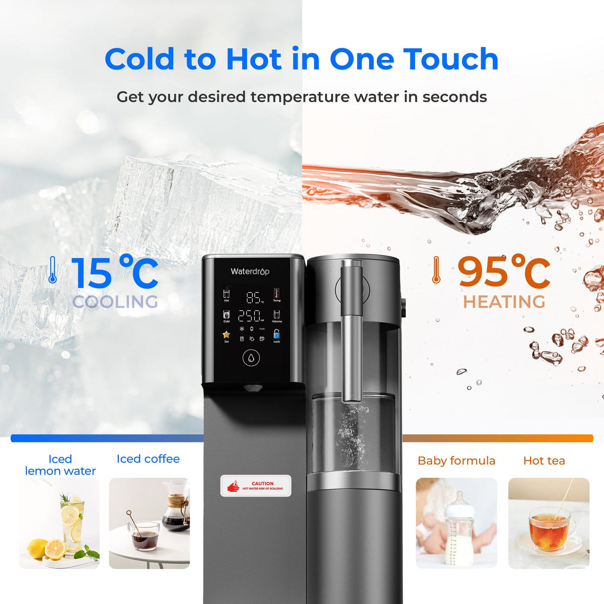 Waterdrop A2 Reverse Osmosis Hot Cold Water Dispenser