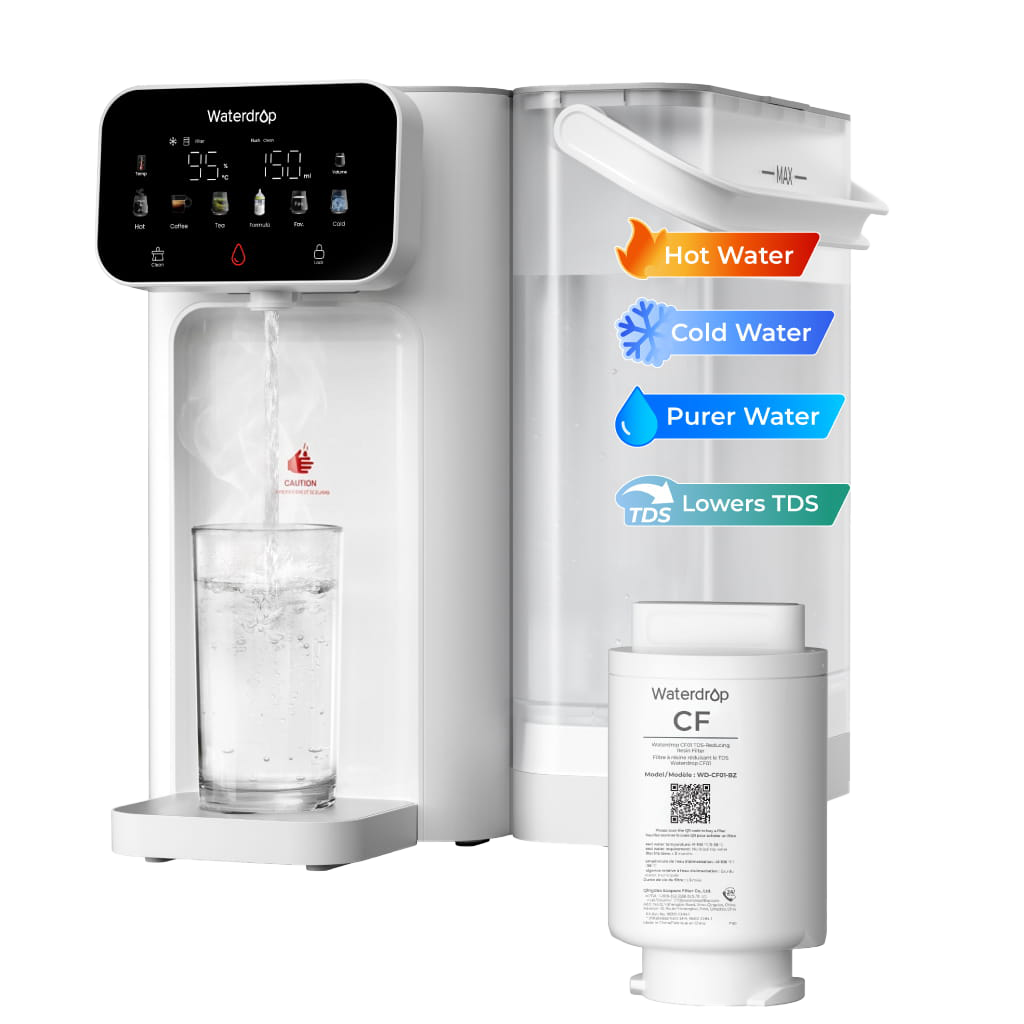 Waterdrop CT01 Instant Hot and Cold Countertop Water Filter Dispenser