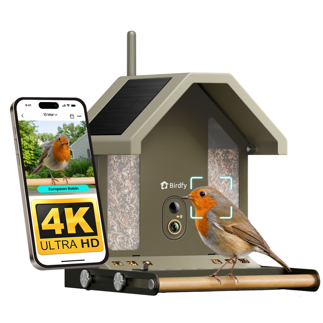 Birdfy Feeder Metal 2 4K Smart Bird Feeder with Camera image 3