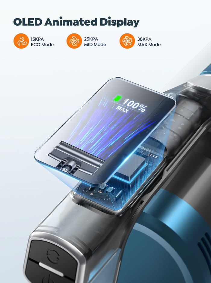 Buture VC60 Cordless Vacuum - OLED Animated Display