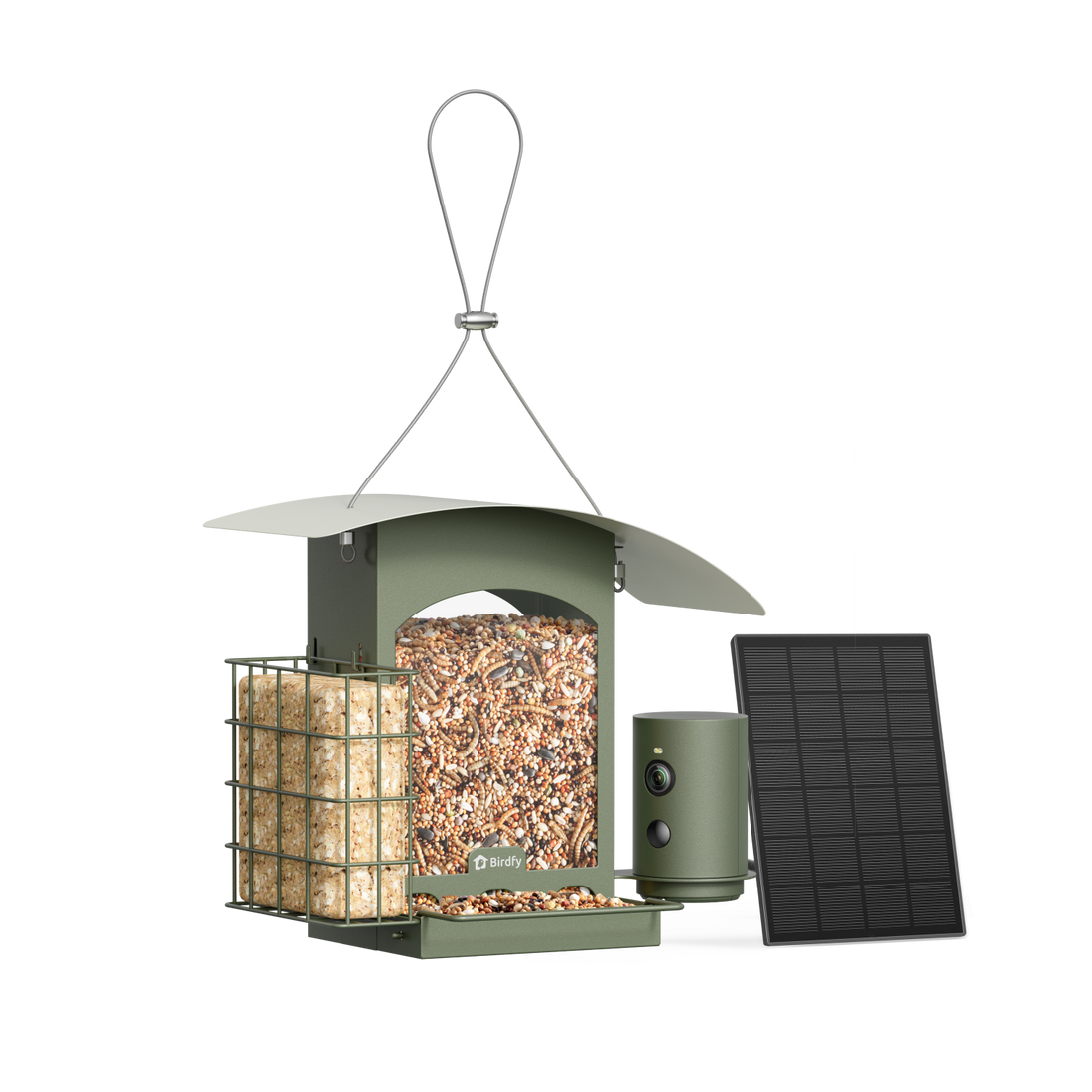 Birdfy Feeder Metal Smart Bird Feeder with Camera and Solar image 1