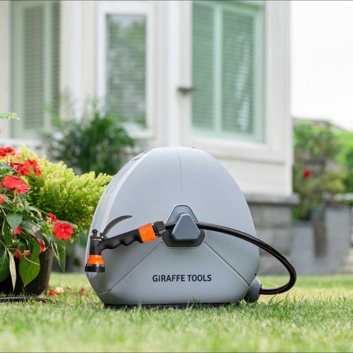 Ground-Mounted Retractable Hose Reel-1/2in (25m-40m)