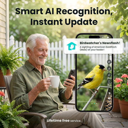 Birdfy Feeder Metal Smart Bird Feeder with Camera and Solar image 2